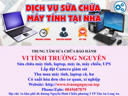 Dịch vụ sửa chữa cài đặt máy tính laptop tận nơi xã Hướng Thọ Phú Tân An Long An